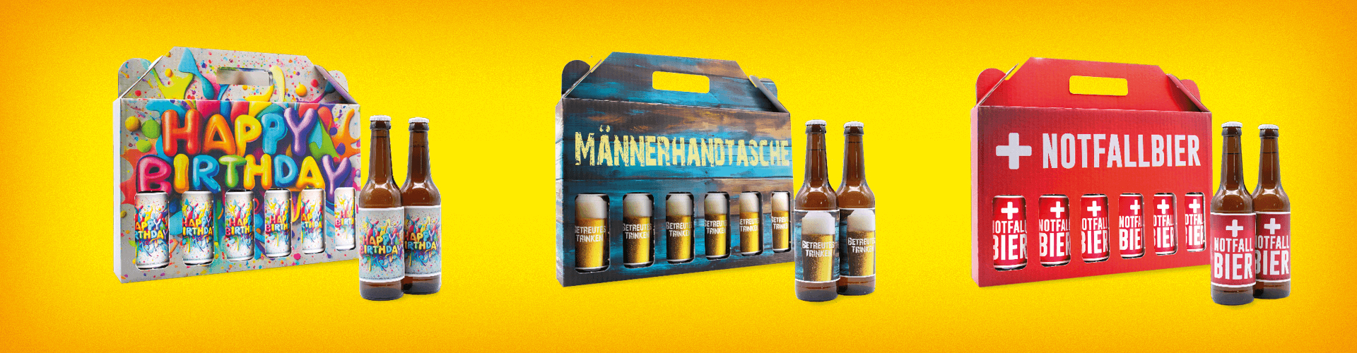 Männerhandtasche Bier