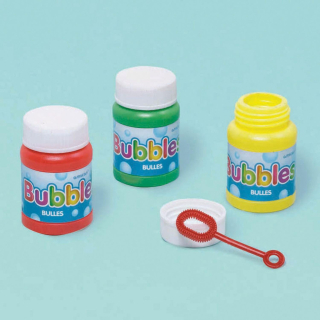 6 Mini-Seifenblasenröhrchen, Mitgebsel, Spielzeug