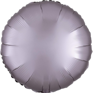  Satin Luxe Greige Grey Runder Folienballon  45,7 cm