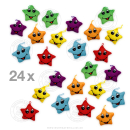 24 x Plüsch Sterne ca. 12cm