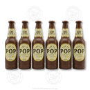 6er Tray - Konfetti Popper - Bierflaschen Gold