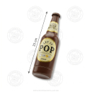 6er Tray - Konfetti Popper - Bierflaschen Gold