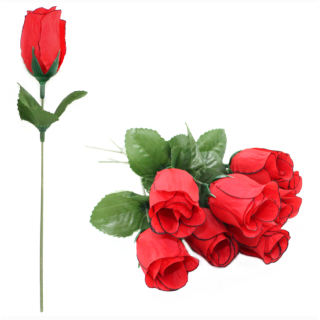 288 x Rosenknospen ca 23 cm -rot