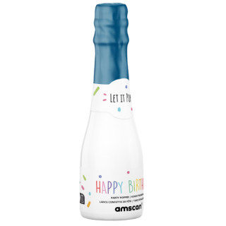 Confetti Popper Klein Blau