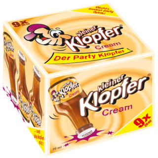Kleiner Klopfer Cream der Creamlikör in 9 Mini-Flaschen à 20 ml