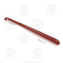 Schuhanzieher lang rot Metall 58 cm
