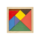 1 x Holz-Puzzle mit bunten Formen
