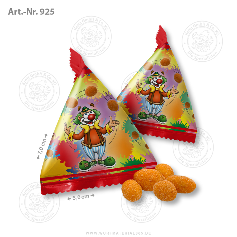 100 x Pyramide Erdnuss Paprika 8g „Clown Jongleur“, 6,99