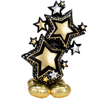 4246311 -  Stern  Balloon Cheers - 149 cm (Black and Gold)