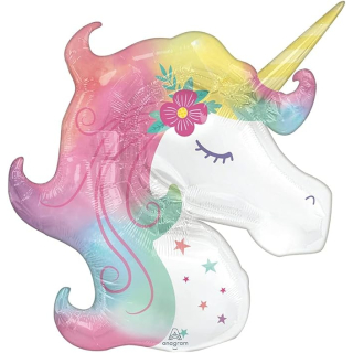 Einhorn Folienballon Kopf