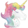Einhorn Folienballon Kopf