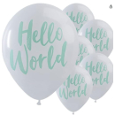 Ginger Ray Luftballons Hello World, für Babypartys,...