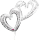 3130201 -  Interlock Hearts Silber
