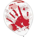 9901272 - Luftballons mit blutigem Handabdruck, 6 Stck,...