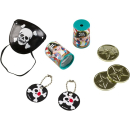 Partygeschenke-Set Pirat Plastik / Papier 24-teilig,...