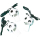 Amscan INT390537 - 12 Trillerpfeifen Championship Soccer Plastik 6,2 x 3,2 cm, Mitgebsel, Spielzeug