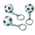 Schlüsselanhänger Championship Soccer, 12 Stck, Fußball