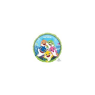 (PKT) Baby Shark Foil Balloon Childrens Party 43 cm Item 4075801