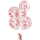 Ginger Ray Transparente Halloween-Party-Luftballons mit Blutdruck, 5 Stck