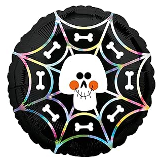 Folienballon Totenkopf mit Knochen