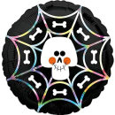 Folienballon Totenkopf mit Knochen