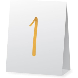 9913268 - 8 Tischnummern Gold