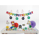 243634 - Party-Pack aus Karton, Regenbogenfarben, 37 Stck