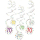 9909835 - Spiralgirlanden 70 Confetti Birthday 61 cm Papier 6 Stck