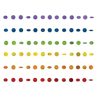672424 - Deko-Hänger Glitzer Regenbogen, 6 Stck