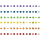 672424 - Deko-Hänger Glitzer Regenbogen, 6 Stck