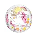 Magical Unicorn Orbz Foil Balloon 38 x40 cm Item 3727601