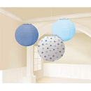241023 - Round Blue Paper Baby Boy Lanterns /3