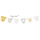 9913156 - Girlande DIY Make a Wish Hello Baby Papier 200 cm, Multicolore