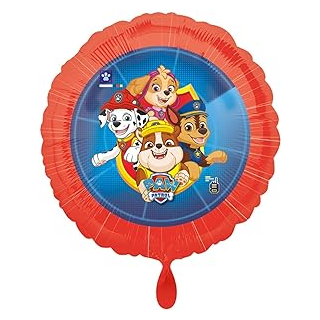 Rote Paw Folienballons ? 1 Stck, Sc:paw Patrol 2018, S