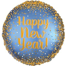 Folienballon Happy New Year, im Gold- und Satin-Look,...