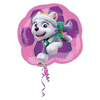ASuperShape Folienballon Paw Patrol Girls, circa 63 x 58 cm, Skye und Everest, Geburtstag, Heliumballon