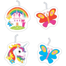 9902109 - 4 Kerzen * REGENBOGEN EINHORN