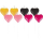 Mini-Figurenkerzen Everyday Love, 8 Stck, H?he 7 cm, Herzen, Dekoration, Kuchen-Kerzen