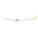 Partykette Happy Birthday, Papier, 180 x 13 cm