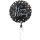 Standard Sparkling Birthday Folienballon Rund S55 verpackt 43 cm