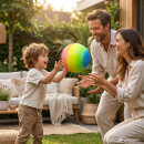 1 x Ball " Regenbogen"