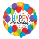 Folienballon Happy Birthday 43 cm
