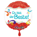 Folienballon Du bist der Beste!, Durchmesser 43 cm,...
