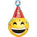 SuperShape Folienballon "Emoticon - Party Hut",...
