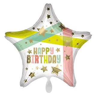 45,7 cm Happy Birthday Gold Stars