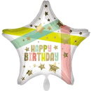 45,7 cm Happy Birthday Gold Stars