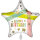 45,7 cm Happy Birthday Gold Stars