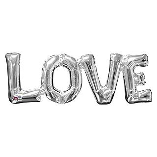 3310101 - Folienballon LOVE Silver