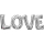 3310101 - Folienballon LOVE Silver