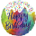 Ballon Happy Birthday  FROSTED CONFETTI